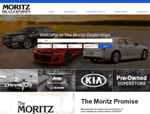 Tablet Screenshot of moritzdealerships.com
